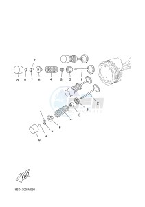 YP400RA EVOLIS 400 ABS (BL12) drawing VALVE