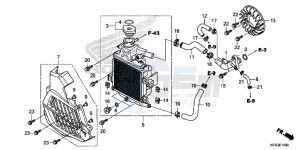 SH125ASG SH125D UK - (E) drawing RADIATOR