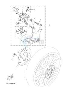 YZF-R125 R125 (5D7K 5D7K 5D7K 5D7K) drawing REAR BRAKE CALIPER