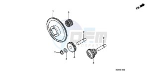 TRX250TMB drawing STARTING GEAR