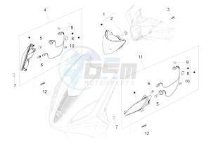 FLY 50 4T 2V 25-30Kmh 25-30Km/h drawing Front headlamps - Turn signal lamps