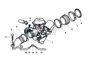 X9 EVOLUTION 250 drawing Caburetor Assy