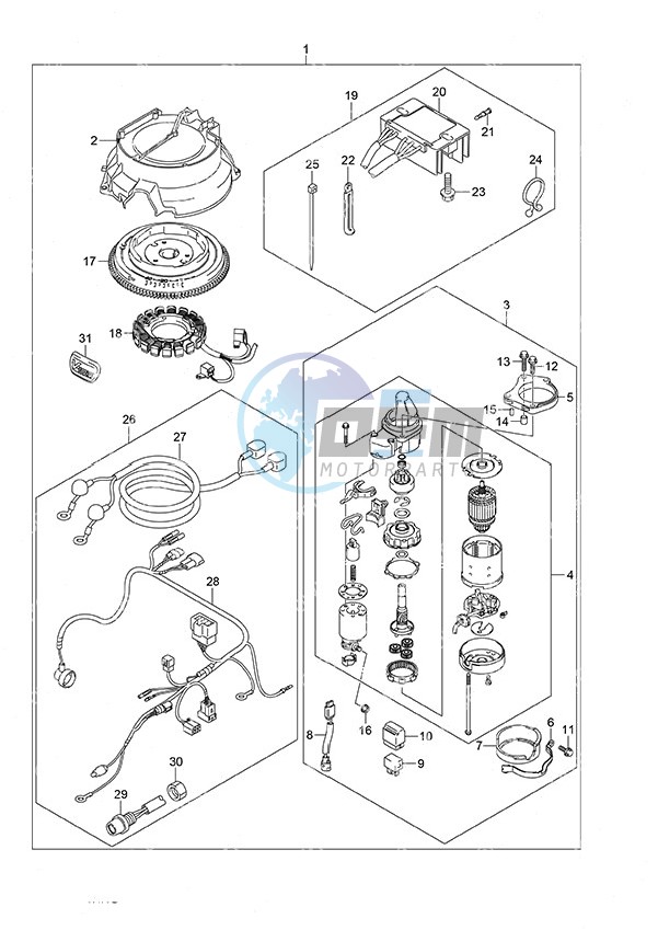 Starting Motor Manual Starter