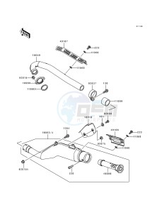 KL 250 D [KLR250] (D10-D14) [KLR250] drawing MUFFLER-- S- -