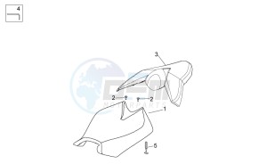 Tuono 1000 v4 R APRC ABS drawing Saddle