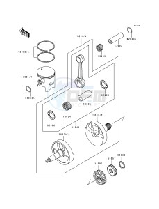 KX 250 H [KX250] (H1-H2) [KX250] drawing CRANKSHAFT_PISTON