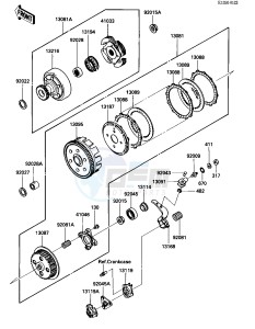 KLF 300 A [BAYOU 300] (A1) [BAYOU 300] drawing CLUTCH