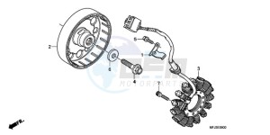 CBR600RA9 France - (F / ABS CMF) drawing GENERATOR