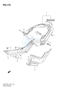 VZR1800 (E2) INTRUDER drawing REAR FENDER (VZR1800UFL1 E19)