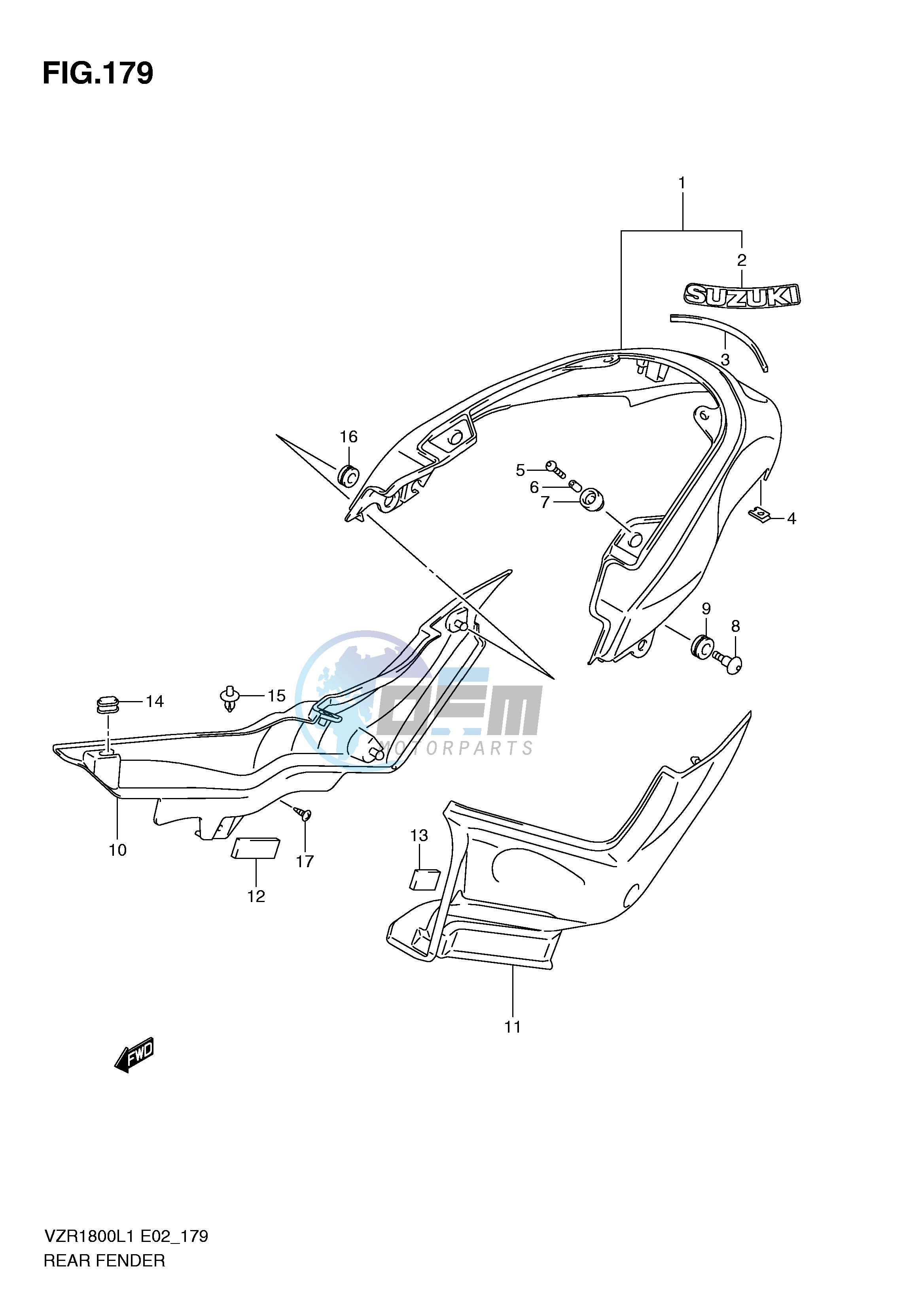 REAR FENDER (VZR1800UFL1 E19)