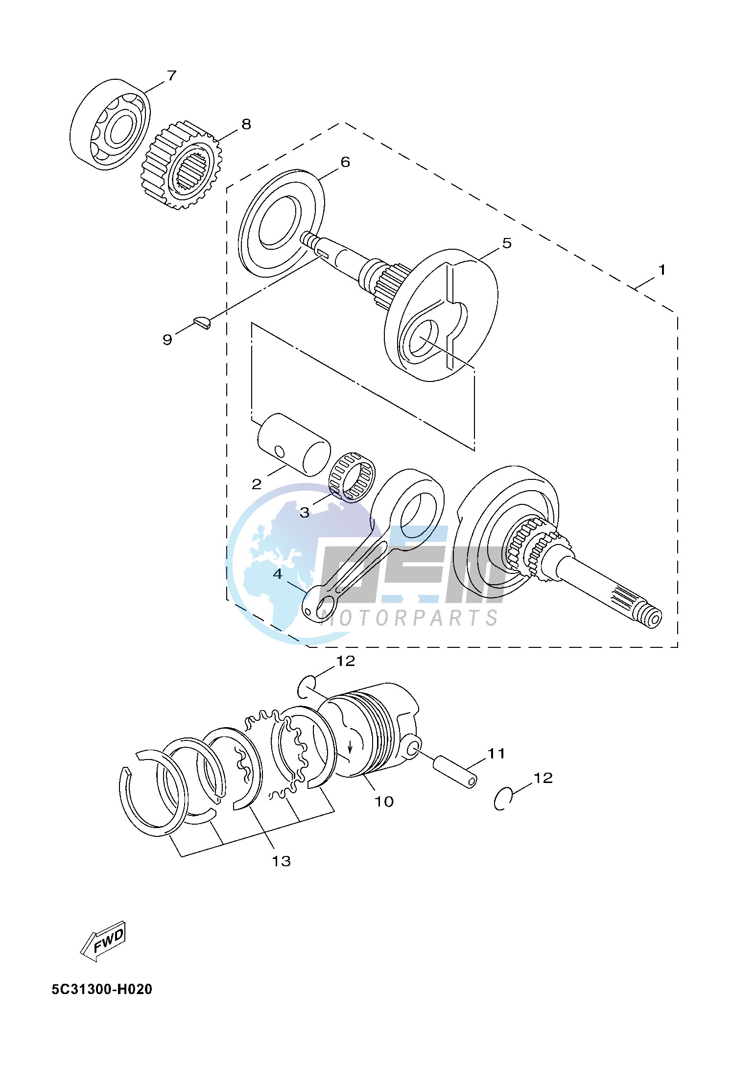 CRANKSHAFT & PISTON