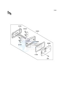 KLF300 4x4 KLF300-C17 EU GB drawing Taillight(s)