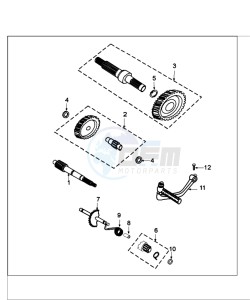 FIGHT 4 50 4T drawing DRIVE SHAFTS / KICKSTARTER