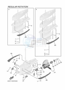 XF425NSA-2018 drawing PROPELLER-HOUSING-AND-TRANSMISSION-3