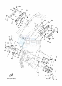 XSR900 MTM850 (BAE6) drawing SIDE COVER