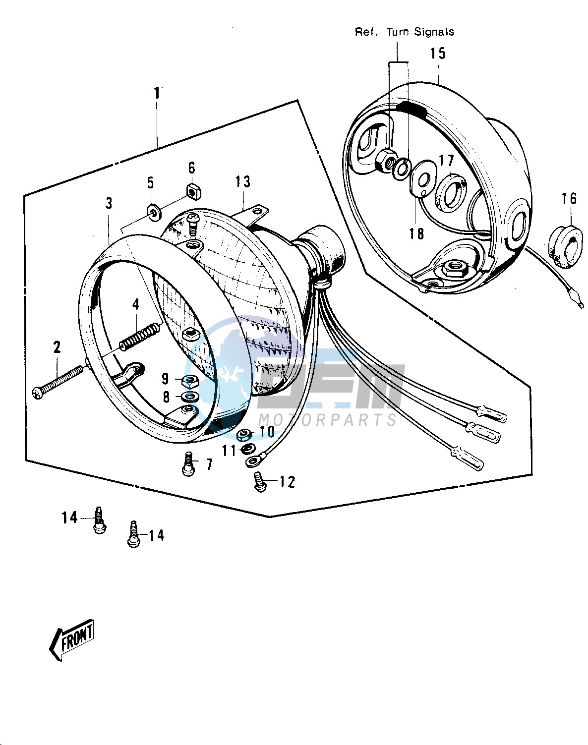 HEADLIGHT -- 74-75 S3_S3-A- -