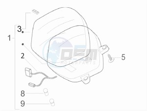 LX 125 4T ie E3 Vietnam drawing Meter combination - Cruscotto