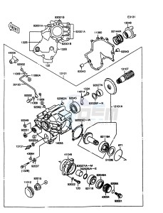 VN 1500 A [VULCAN 1500] (A10-A13) [VULCAN 1500] drawing FRONT BEVEL GEAR