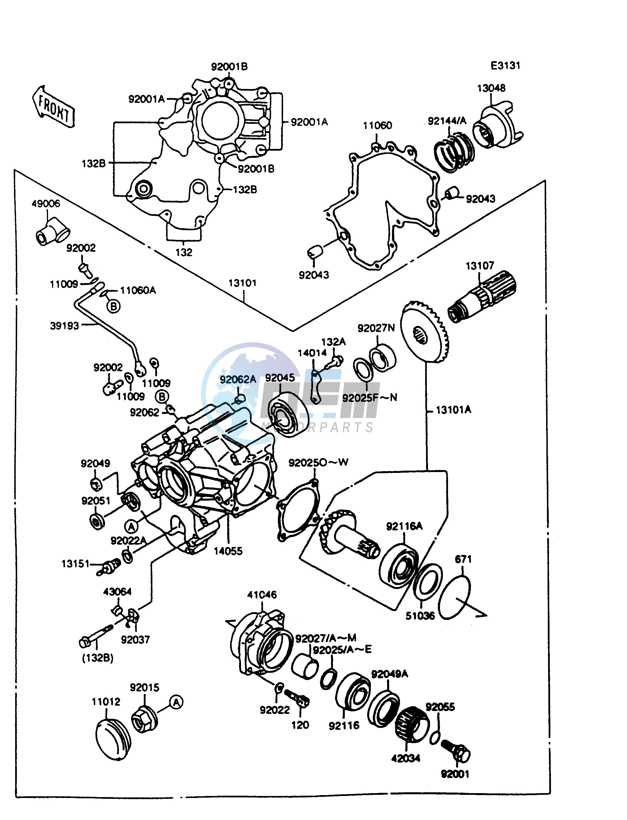 FRONT BEVEL GEAR