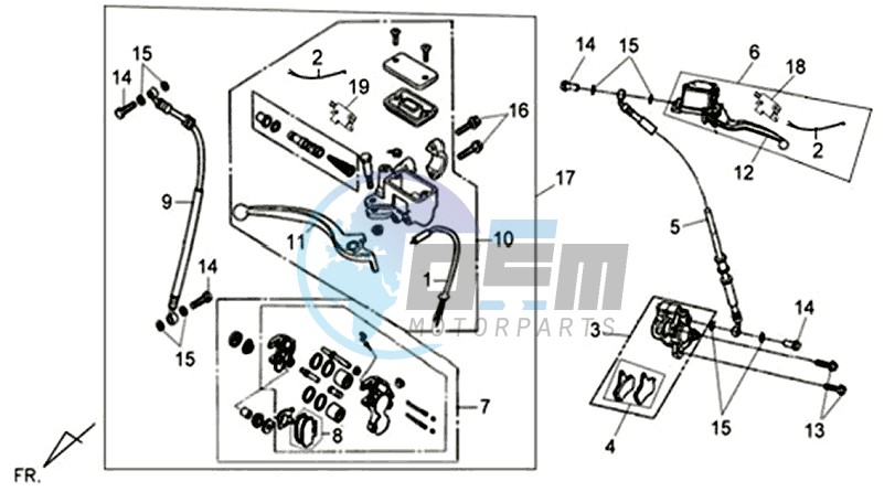 BRAKE LEVER / BRAKE CALIPER / BRAKE LINES