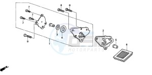 TRX90 SPORTRAX90 drawing OIL PUMP