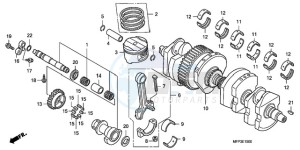 CB13009 Australia - (U / MME TWO) drawing CRANKSHAFT/PISTON