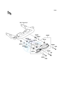 KFX450R KSF450BCS EU drawing Taillight(s)