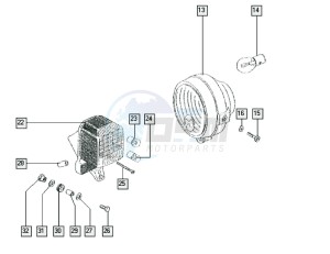 STANDARD_24-45kmh_Y-K2 50 Y-K2 drawing Head lamp-rear lamp-turn lamp