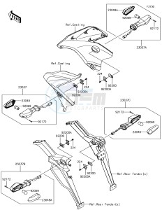 VERSYS 650 ABS KLE650FHFA XX (EU ME A(FRICA) drawing Turn Signals