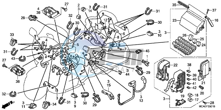 WIRE HARNESS (GL1800C/D/E/F/G)