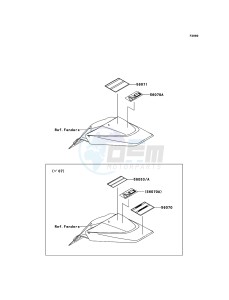 KLX110 KLX110A6F EU drawing Labels