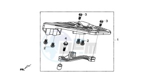 Joymax 300i ABS drawing LUGGAGE RACK