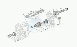 V 11 1100 Le Mans - Sport Naked Le Mans/Sport Naked drawing Primary gear shaft