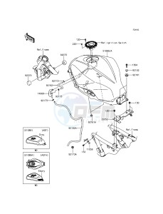 NINJA 300 EX300AGFA XX (EU ME A(FRICA) drawing Fuel Tank