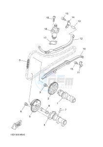 YP400RA X-MAX 400 ABS X-MAX (1SDA 1SDA 1SDA 1SDA) drawing CAMSHAFT & CHAIN