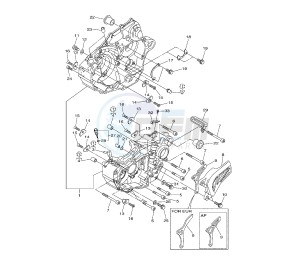 WR F 450 drawing CRANKCASE