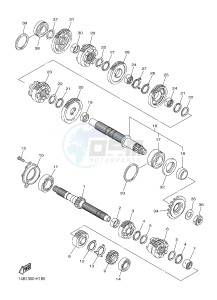 YZF-R1 YZF-R1M 998 R1 (2SG1 2SG2) drawing TRANSMISSION