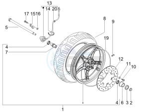 Runner 50 Pure Jet ST drawing Front wheel