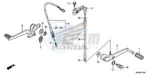 CB1000RE CB1000R E drawing PEDAL