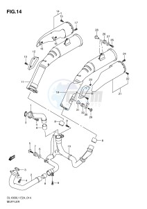 DL1000 (E24) V-Strom drawing MUFFLER