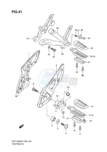 GSF-1250 BANDIT EU drawing FOOTREST