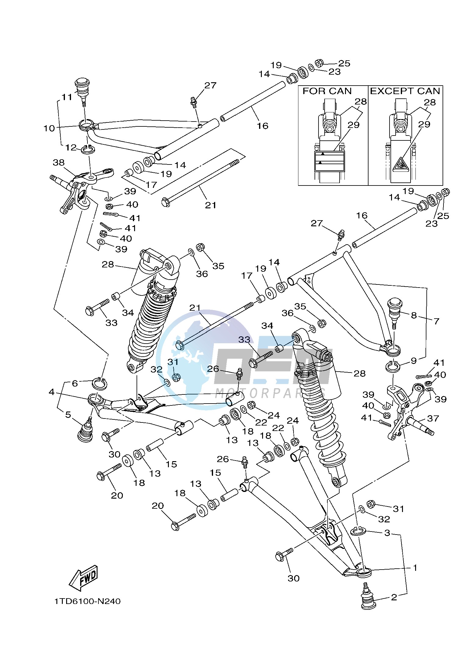 FRONT SUSPENSION & WHEEL