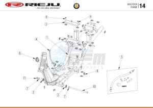 BYE-BIKE-RED 50 drawing CHASSIS