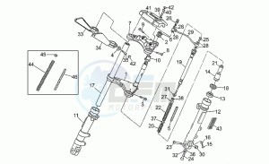 Nevada 350 drawing Front shock absorber