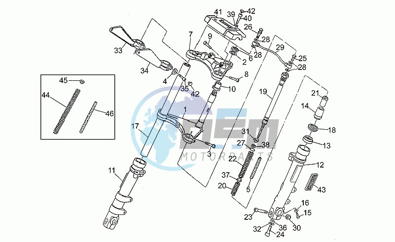 Front shock absorber