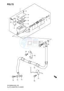 SV1000 (E2) drawing CLUTCH MASTER CYLINDER (SV1000K6 U1K6 U2K6 K7 U2K7)