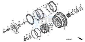 CB600F39 Europe Direct - (ED / ST 25K) drawing CLUTCH