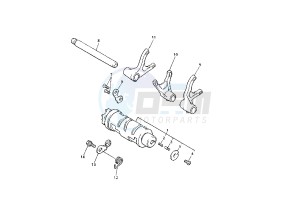 XJR 1300 drawing SHIFT CAM-FORK