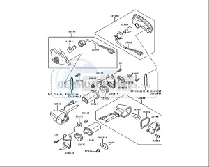 ZZR 250 (EU) drawing TURN SIGNAL LAMP