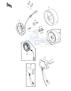 KZ 550 A (A1-A2) drawing GENERATOR_REGULATOR -- 80-81 A1_A2- -